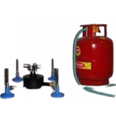 Portable Gas Plant with 2Kg ISI Marked Cylinder with table fittings and 4 Burners