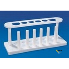Test tube Stand - 6 holes  Plastic