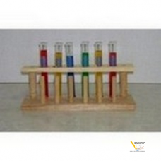 Test tube Stand - 6 holes  Wooden