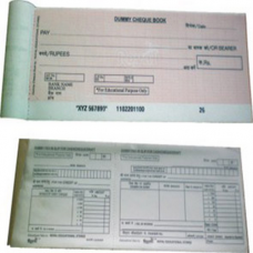 Dummy Cheque Book & Pay-in-Bank Slip