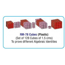 Cubes (Plastic) (Set of 128 cubes of 1.5 cms) 